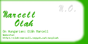 marcell olah business card